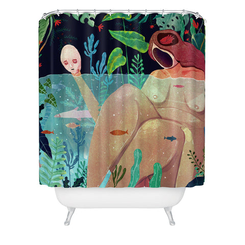 Francisco Fonseca naked underwater Shower Curtain