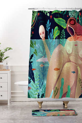 Francisco Fonseca naked underwater Shower Curtain And Mat