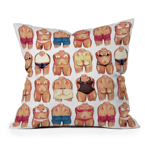 Francisco Fonseca Ready for Summer Throw Pillow