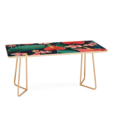 Francisco Fonseca red flowers Coffee Table