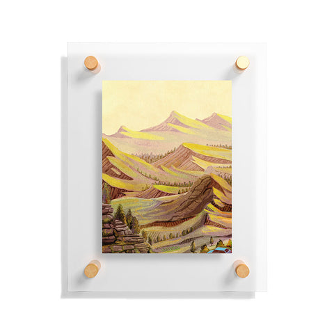 Francisco Fonseca smooth mountains Floating Acrylic Print