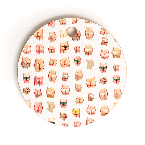 Francisco Fonseca summer butts Cutting Board Round