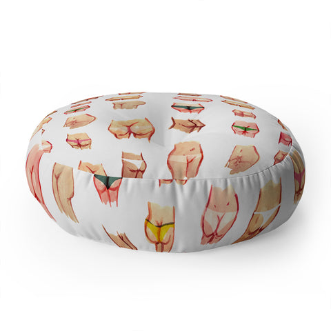 Francisco Fonseca summer butts Floor Pillow Round