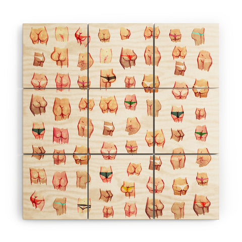 Francisco Fonseca summer butts Wood Wall Mural