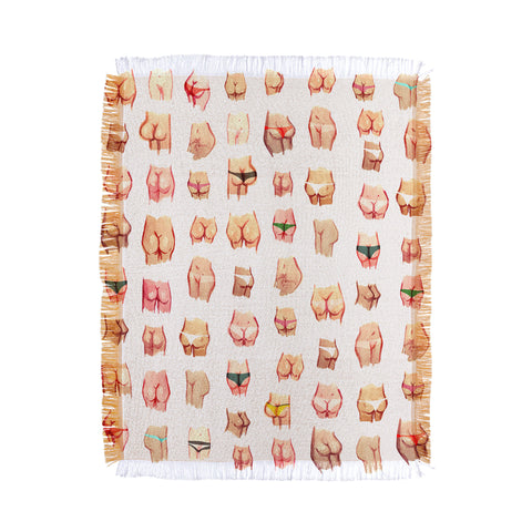 Francisco Fonseca summer butts Throw Blanket