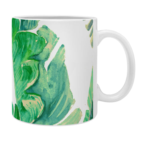 Francisco Fonseca tropical watercolor leaves Coffee Mug
