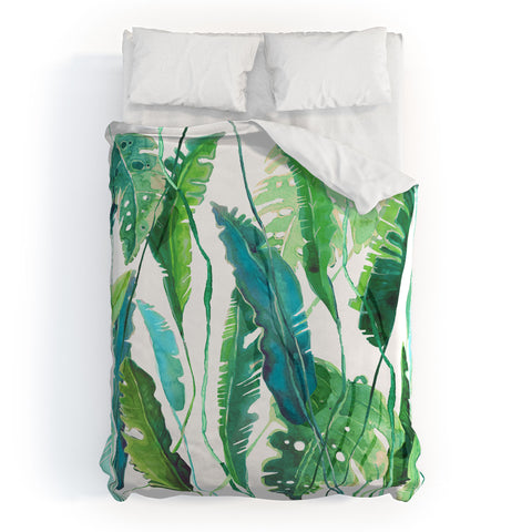 Francisco Fonseca vertical leaves Duvet Cover
