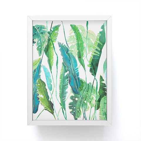 Francisco Fonseca vertical leaves Framed Mini Art Print