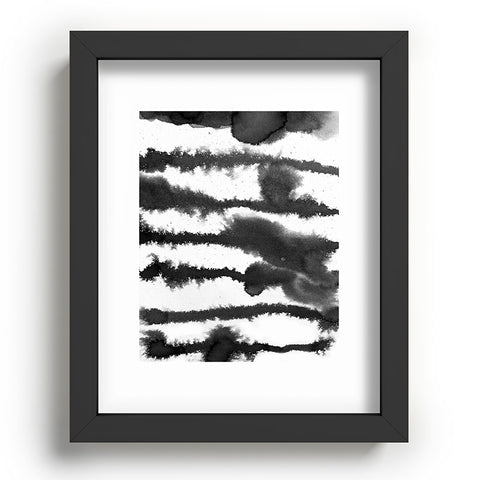 Francisco Fonseca watercolor black lines Recessed Framing Rectangle