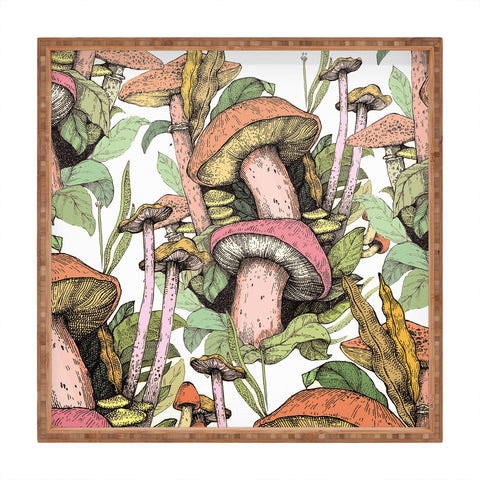 Francisco Fonseca wild Mushrooms Square Tray