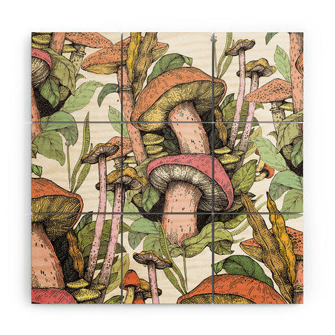 Francisco Fonseca wild Mushrooms Wood Wall Mural