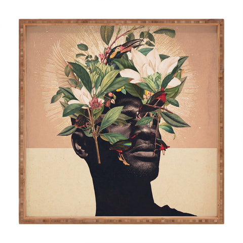 Frank Moth Birds Are My Real Origin Square Tray