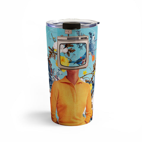 Frank Moth Dont Feed the Monitors with you Travel Mug