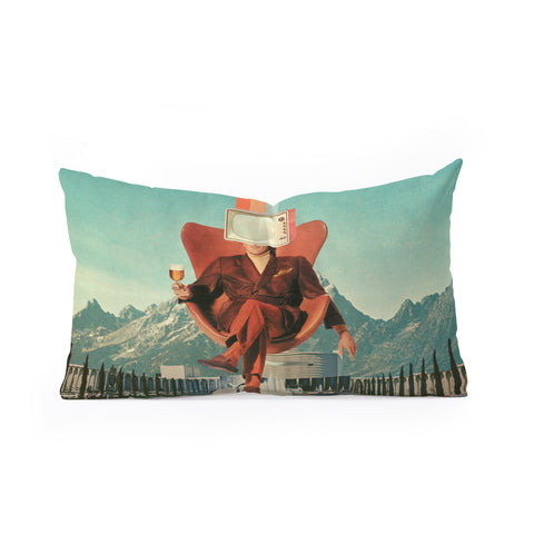 Frank Moth Enemy Oblong Throw Pillow