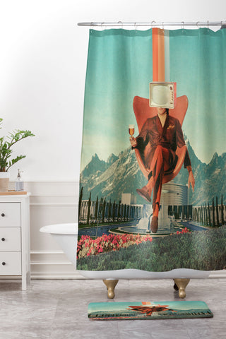 Frank Moth Enemy Shower Curtain And Mat