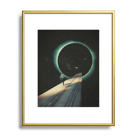 Frank Moth Escaping Into The Void Metal Framed Art Print