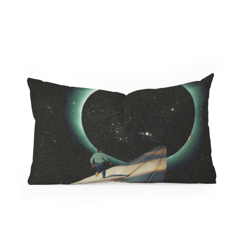 Frank Moth Escaping Into The Void Oblong Throw Pillow