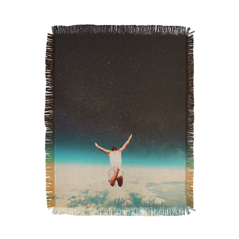 Frank Moth Falling with a Hidden Smile Throw Blanket