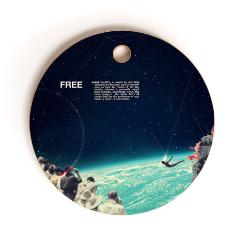 Frank Moth Free by Frank Moth Cutting Board Round