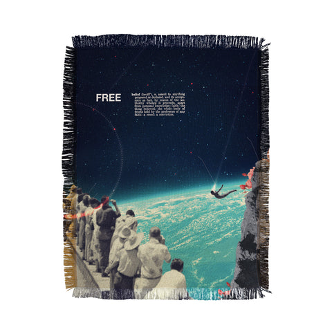 Frank Moth Free by Frank Moth Throw Blanket