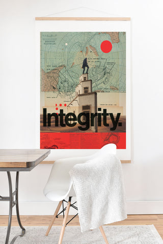 Frank Moth Integrity Art Print And Hanger