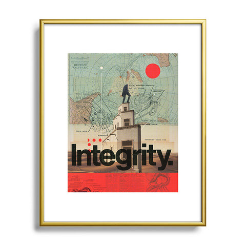 Frank Moth Integrity Metal Framed Art Print