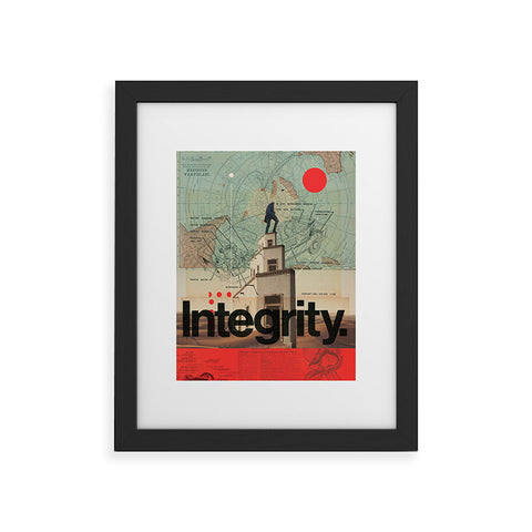 Frank Moth Integrity Framed Art Print