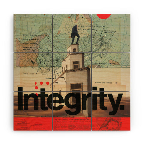 Frank Moth Integrity Wood Wall Mural