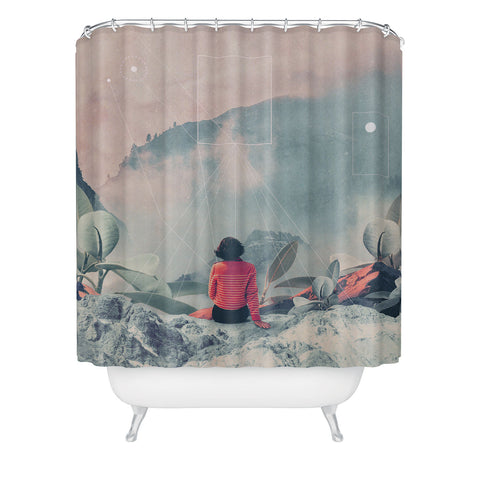 Frank Moth Lost In The 17th Dimension Shower Curtain