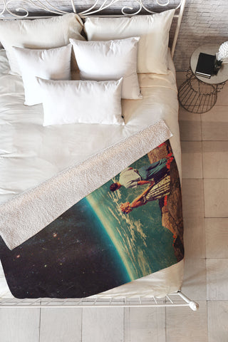 Frank Moth Love Frank Moth Fleece Throw Blanket