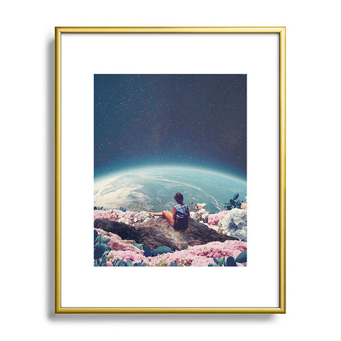 Frank Moth My World Blossomed Metal Framed Art Print