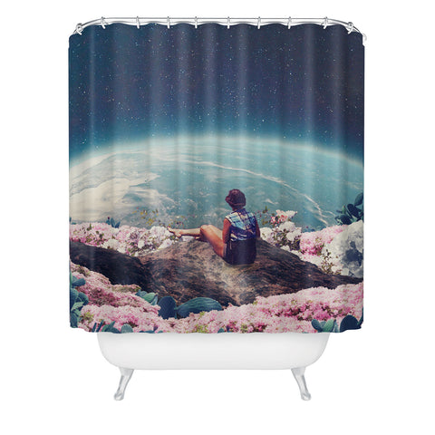 Frank Moth My World Blossomed Shower Curtain