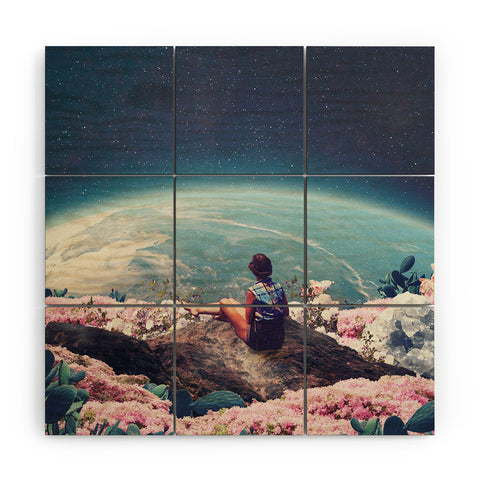 Frank Moth My World Blossomed Wood Wall Mural