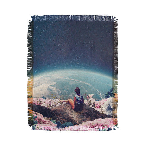 Frank Moth My World Blossomed Throw Blanket