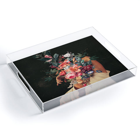 Frank Moth Roses Bloomed every time I Thought of You Acrylic Tray