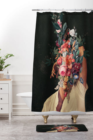 Frank Moth Roses Bloomed every time I Thought of You Shower Curtain And Mat