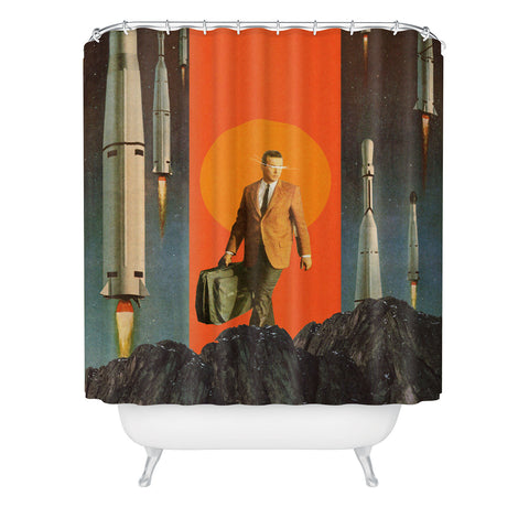 Frank Moth The Departure Shower Curtain