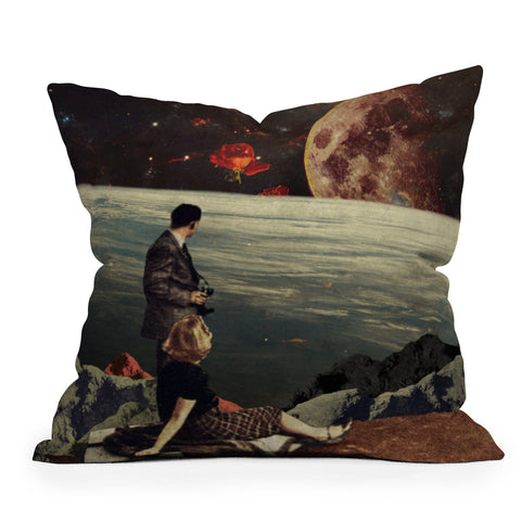 Frank Moth The Roses Came Throw Pillow