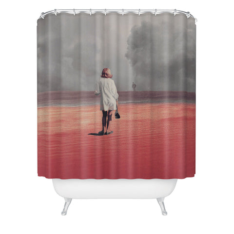 Frank Moth Watching You Leave Me Shower Curtain