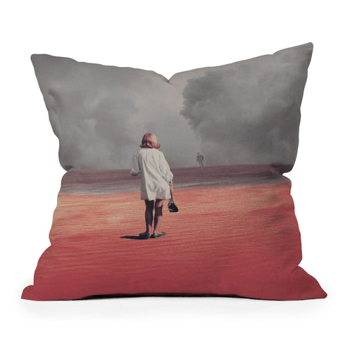 Frank Moth Watching You Leave Me Throw Pillow