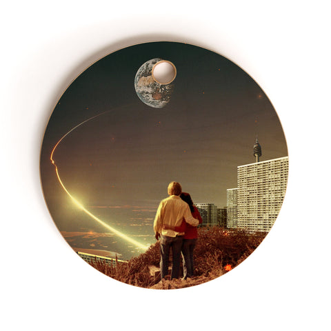 Frank Moth We Used To Live There Too Cutting Board Round