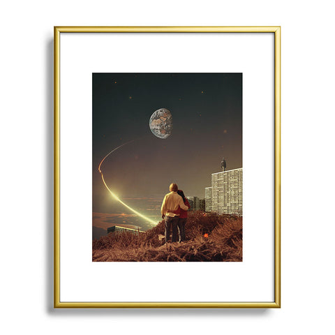 Frank Moth We Used To Live There Too Metal Framed Art Print