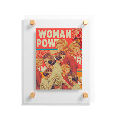 Frank Moth Woman Power Floating Acrylic Print