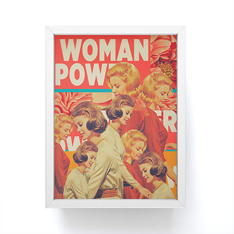 Frank Moth Woman Power Framed Mini Art Print