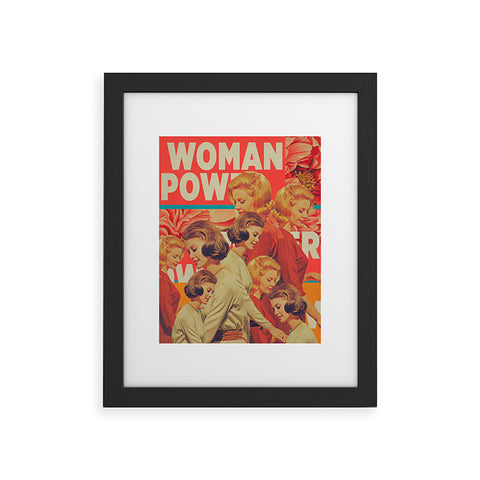 Frank Moth Woman Power Framed Art Print