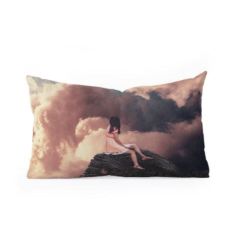 Frank Moth You Came From The Clouds Oblong Throw Pillow