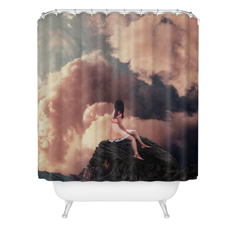 Frank Moth You Came From The Clouds Shower Curtain