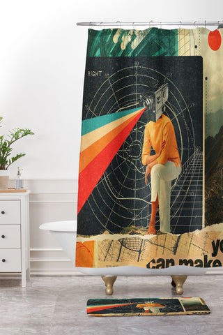 Frank Moth You Can make it Right Shower Curtain And Mat