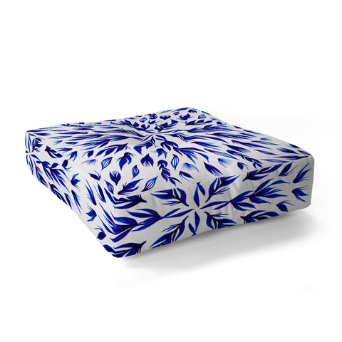 Gabi All Is Well Indigo Floor Pillow Square