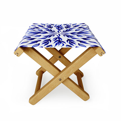 Gabi All Is Well Indigo Folding Stool